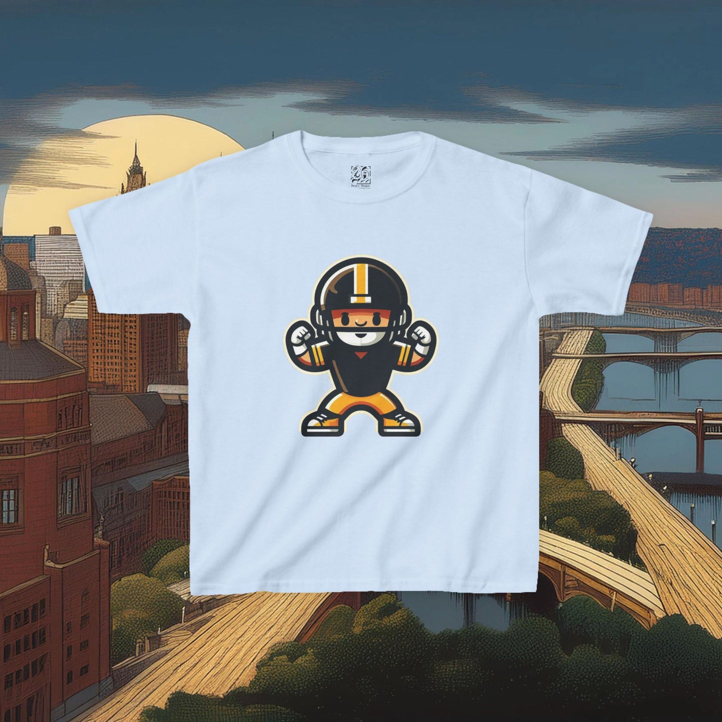 Mini Pittsburgh Football Player Kids Tee