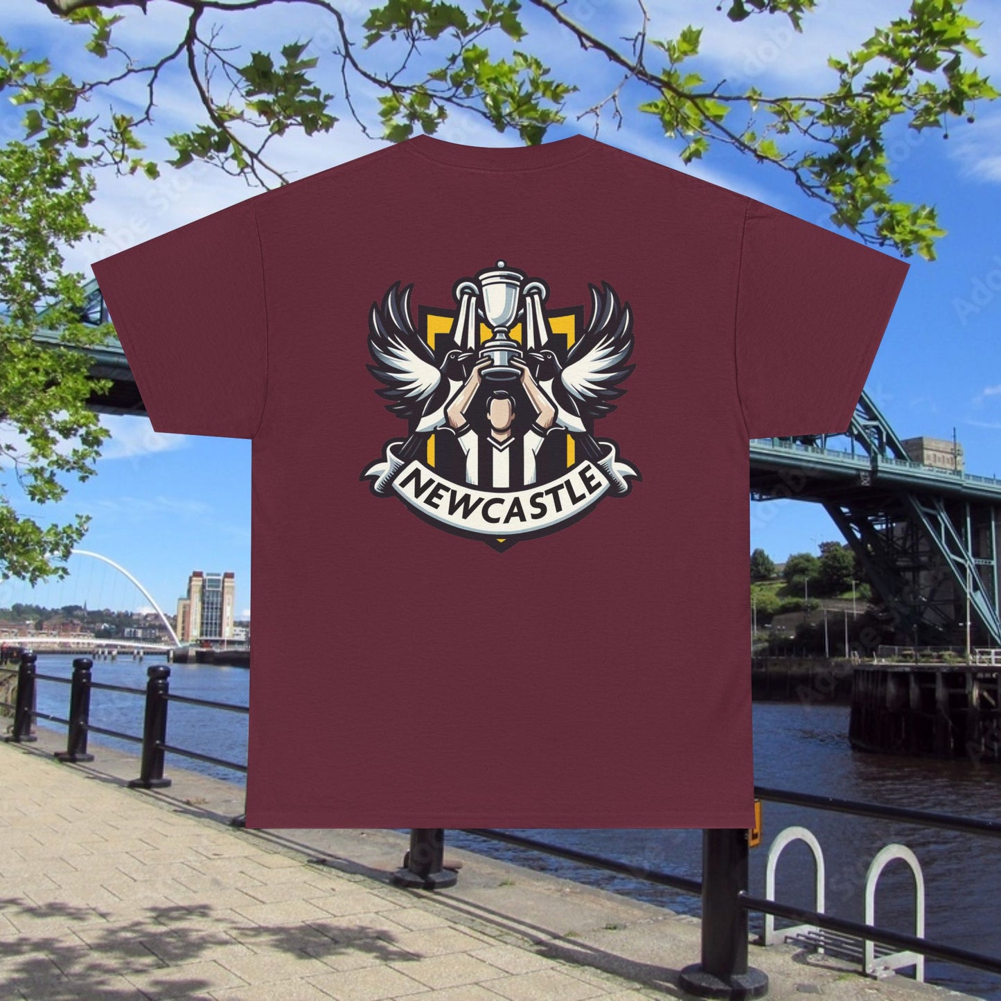 Newcastle Cup Champions Crest Tee