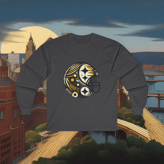 Pittsburgh Football Crest Long Sleeve Tee