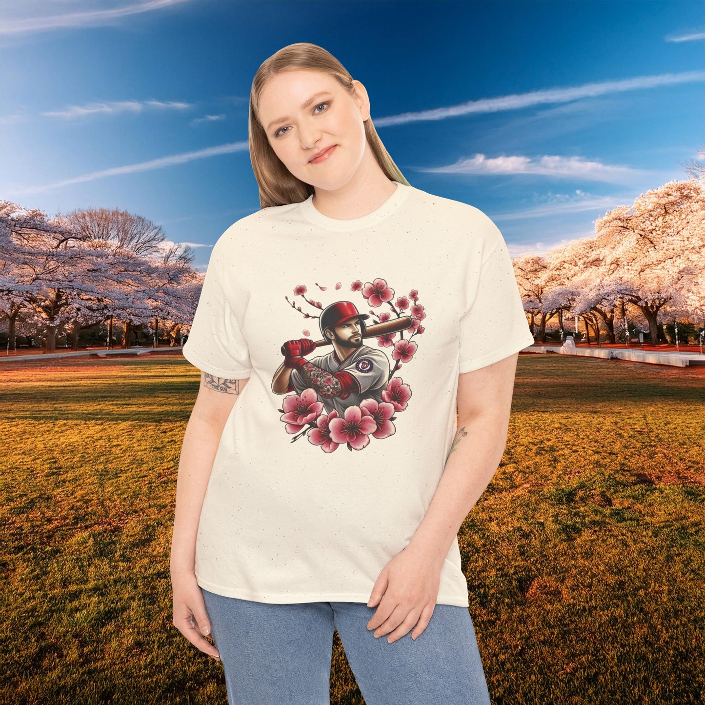 Washington Baseball Cherry Blossom Tee