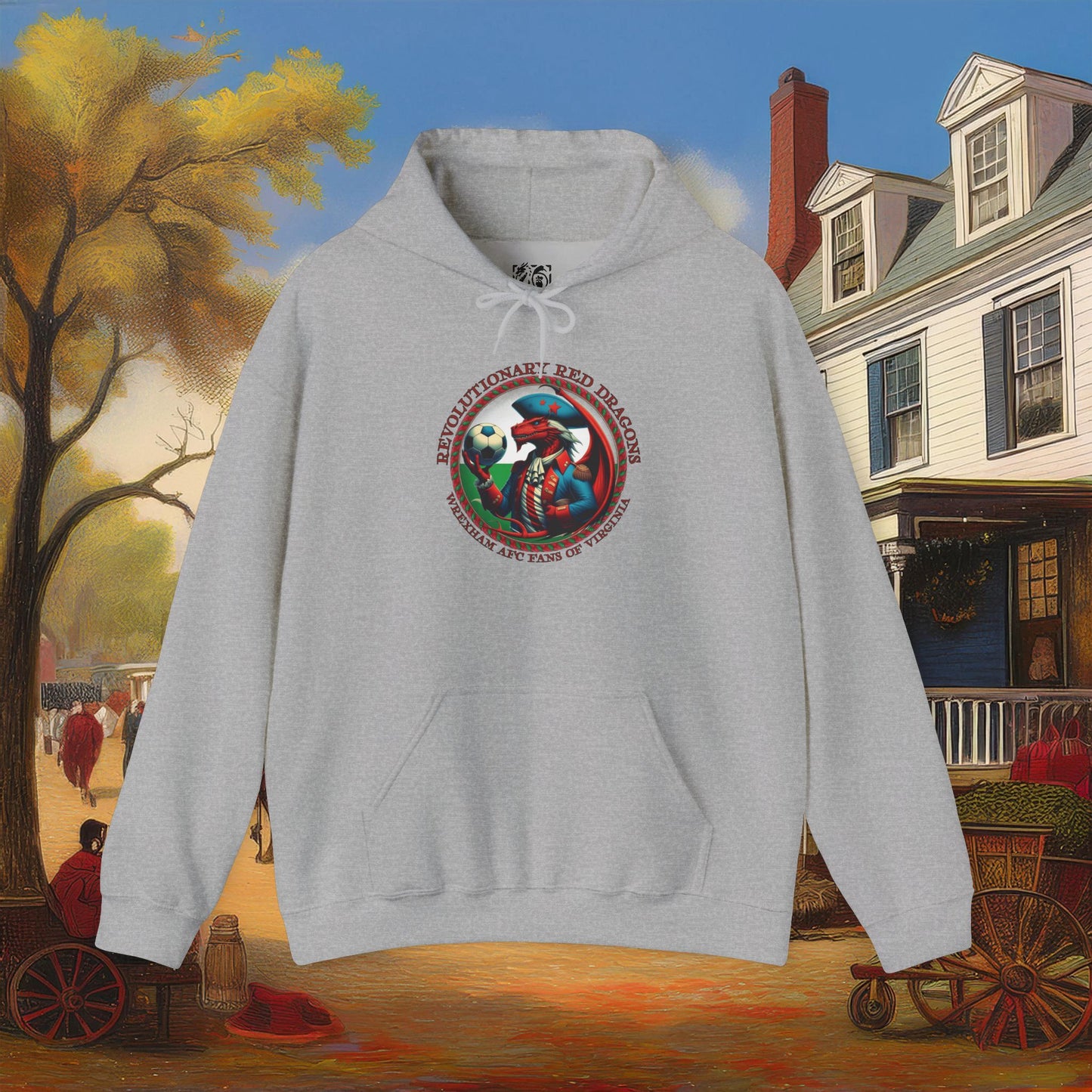 Revolutionary Red Dragons Crest Hoodie - Alternate