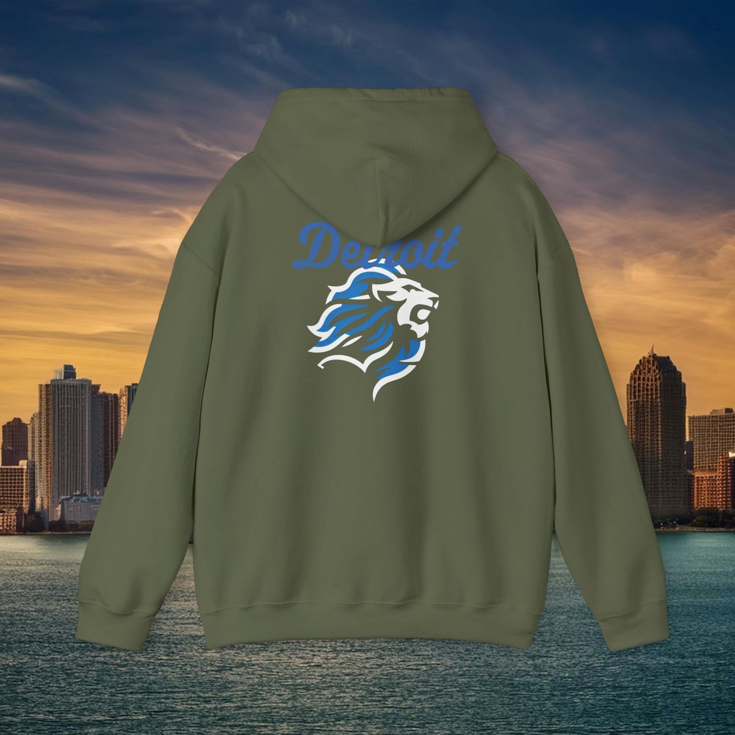Detroit Football Crest Hoodie