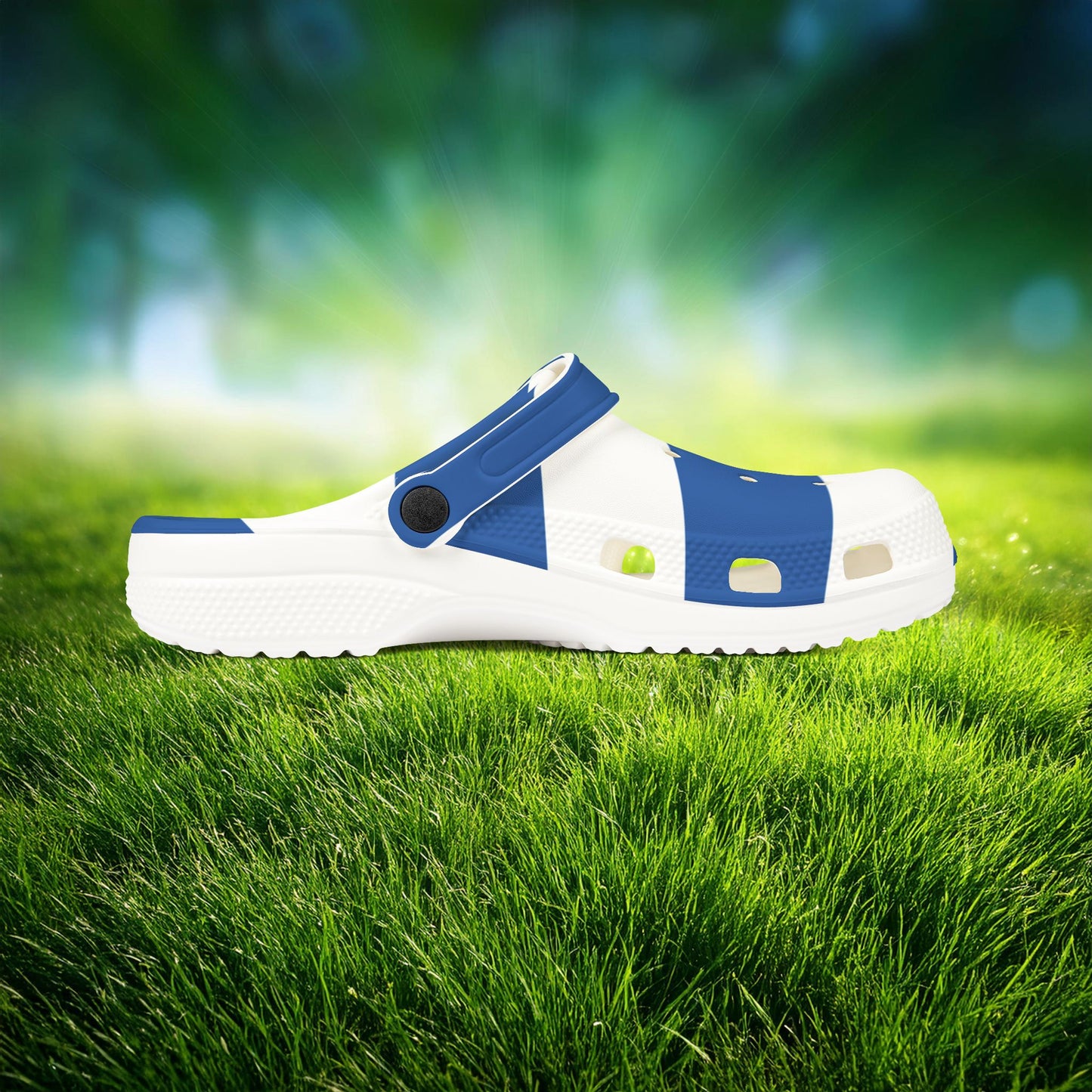 The Greek Flag Foam Clogs