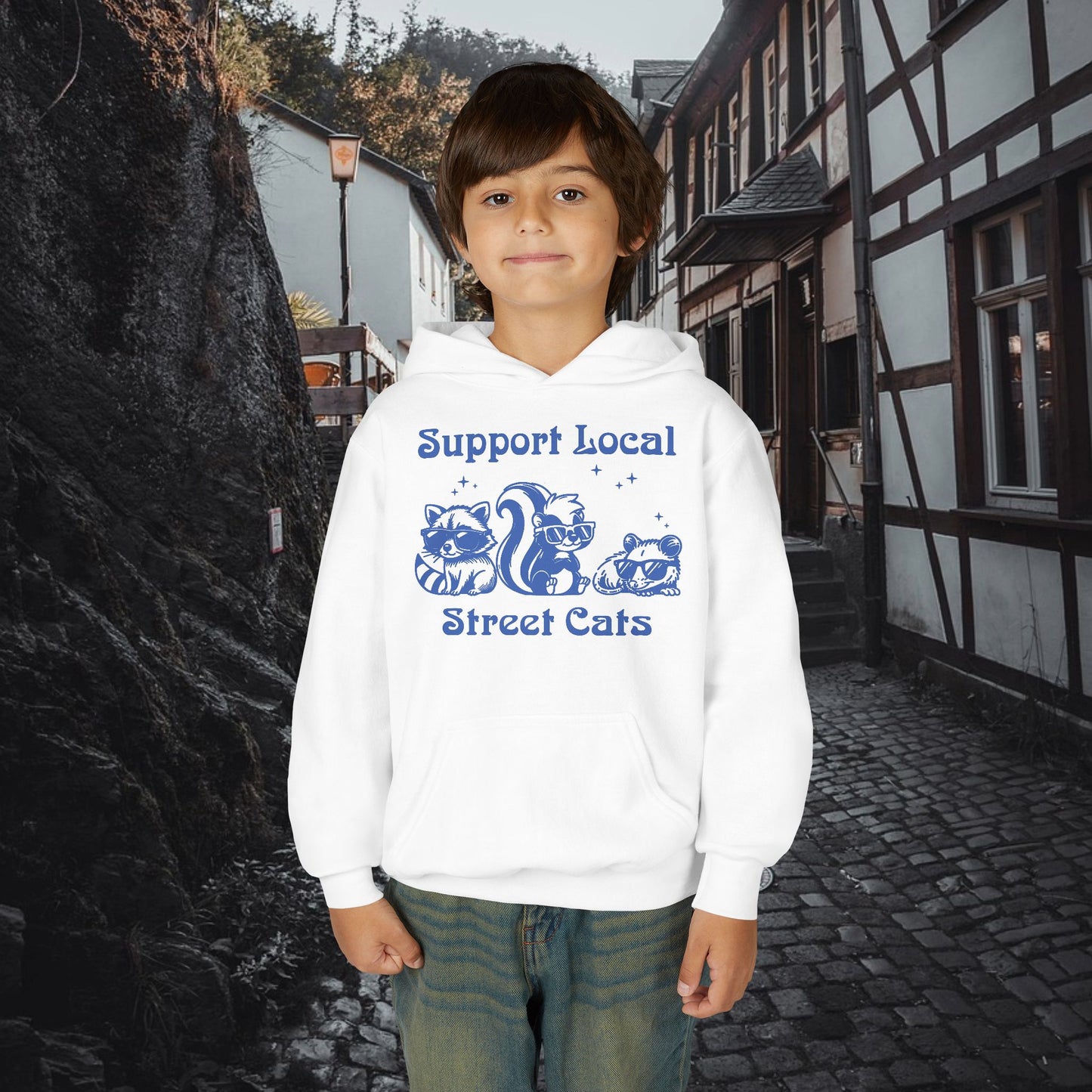 Support Local Street Cats Youth Hoodie