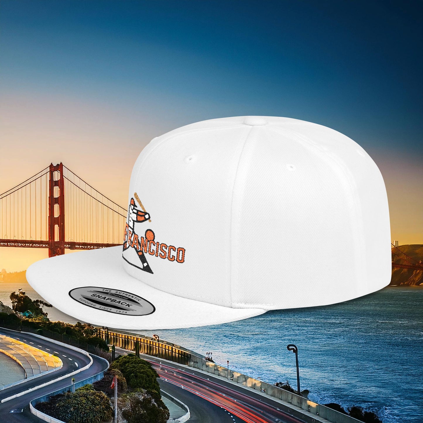 San Francisco Baseball Player Flat Bill Snapback
