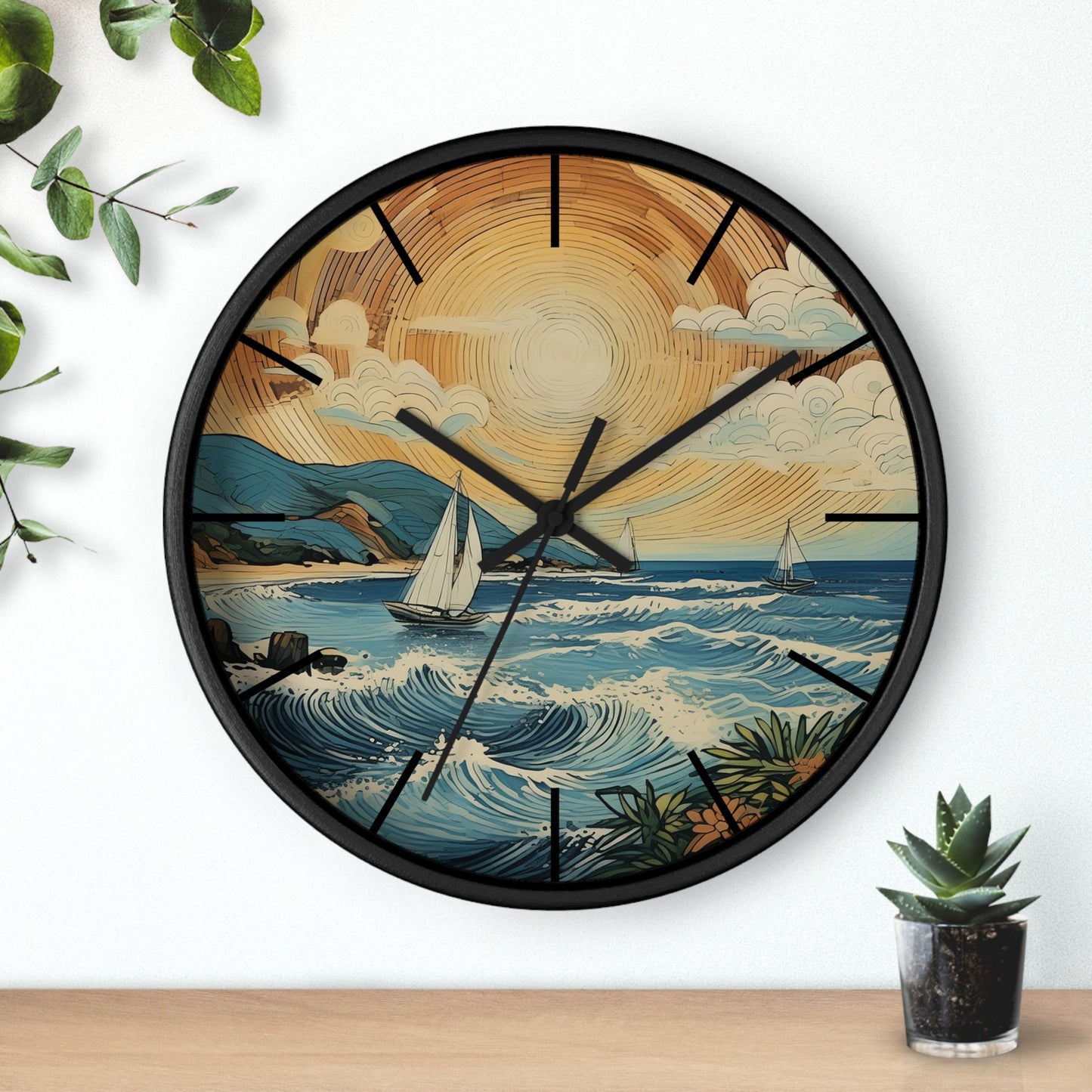 Sailing Weather Wall Clock