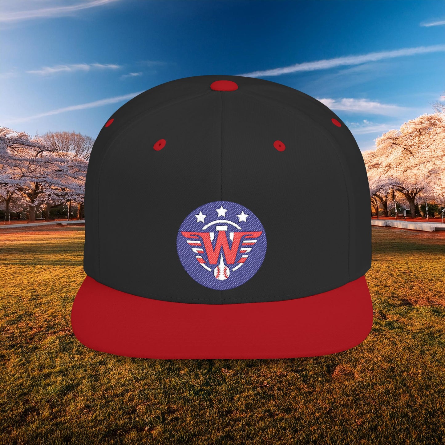 Nats Logo Flat Bill Snapback