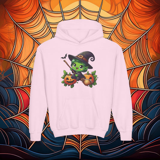 Cute Witch Youth Hoodie