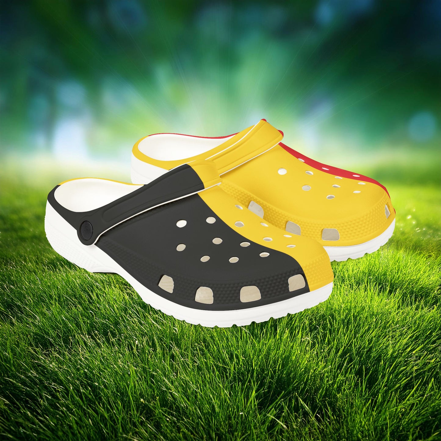 The Belgian Flag Foam Clogs