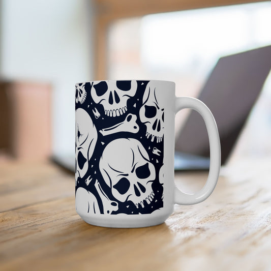 Skull Pattern Ceramic Mug (11oz/15oz)