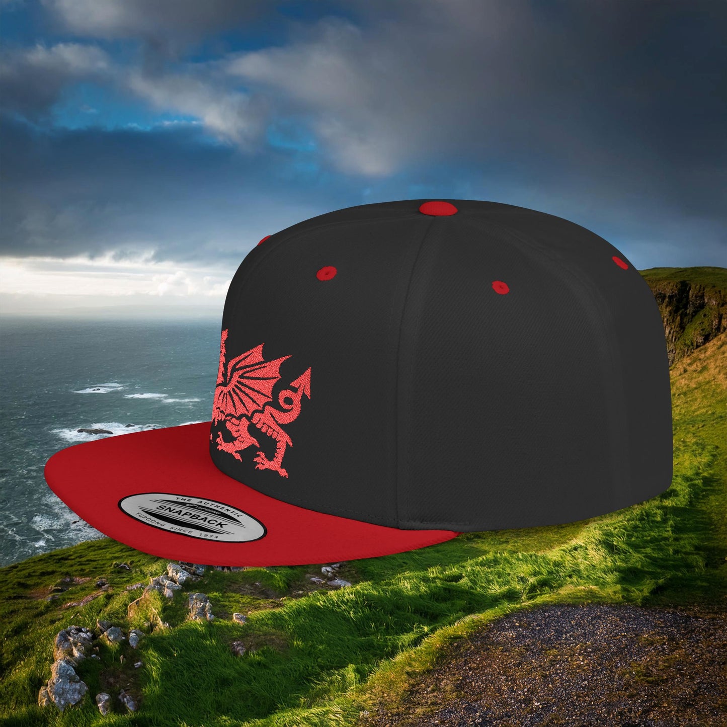 The Welsh Dragon Flat Bill Snapback
