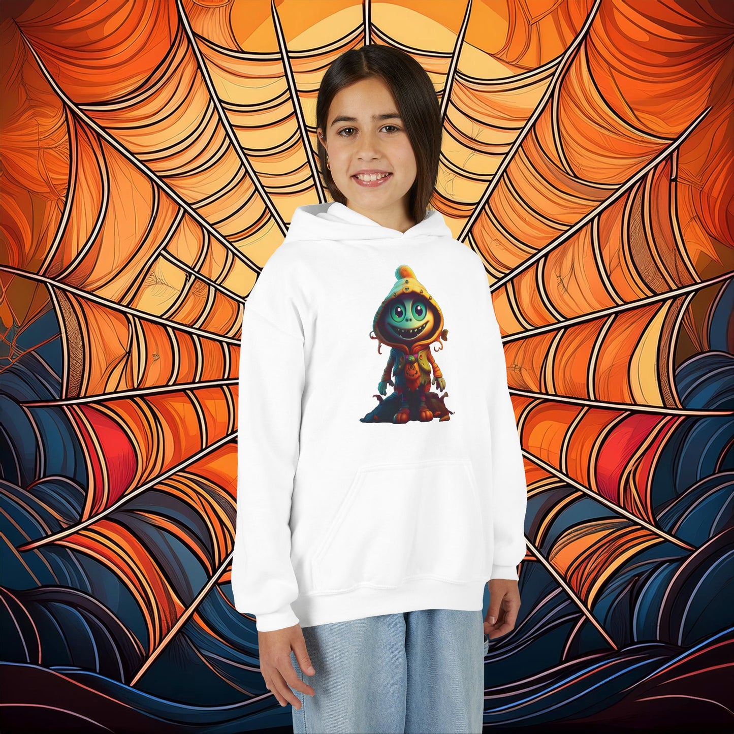 Trick or Treat Monster Youth Hoodie