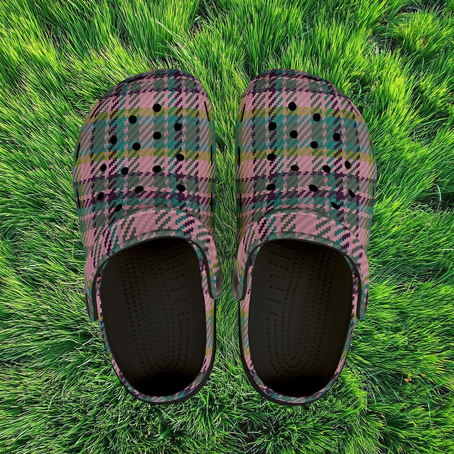Spring Plaid Kid's Foam Clogs