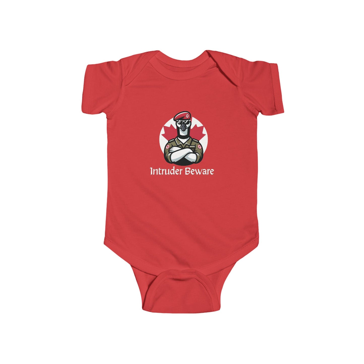 Canadian Goose "Intruder Beware" Infant Bodysuit