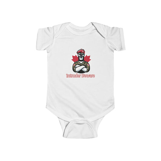 Canadian Goose "Intruder Beware" Infant Bodysuit
