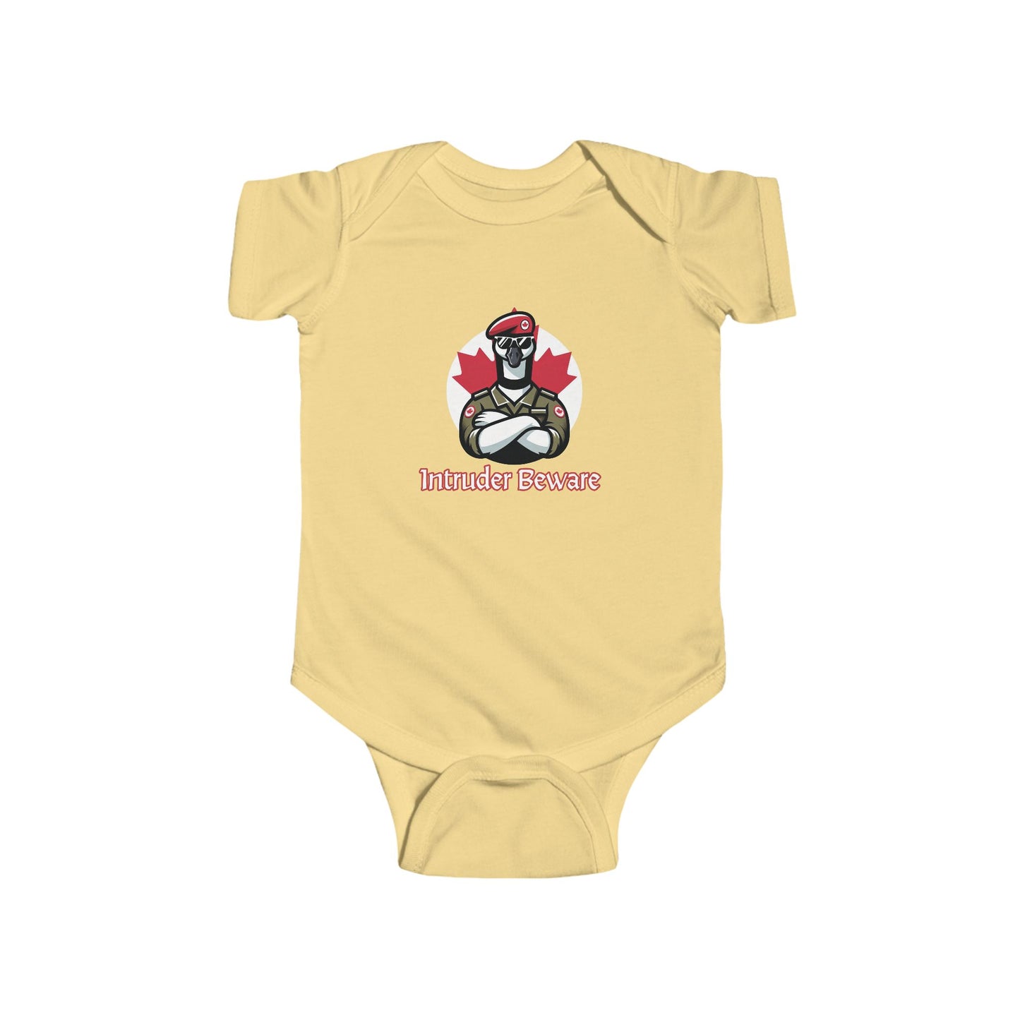 Canadian Goose "Intruder Beware" Infant Bodysuit