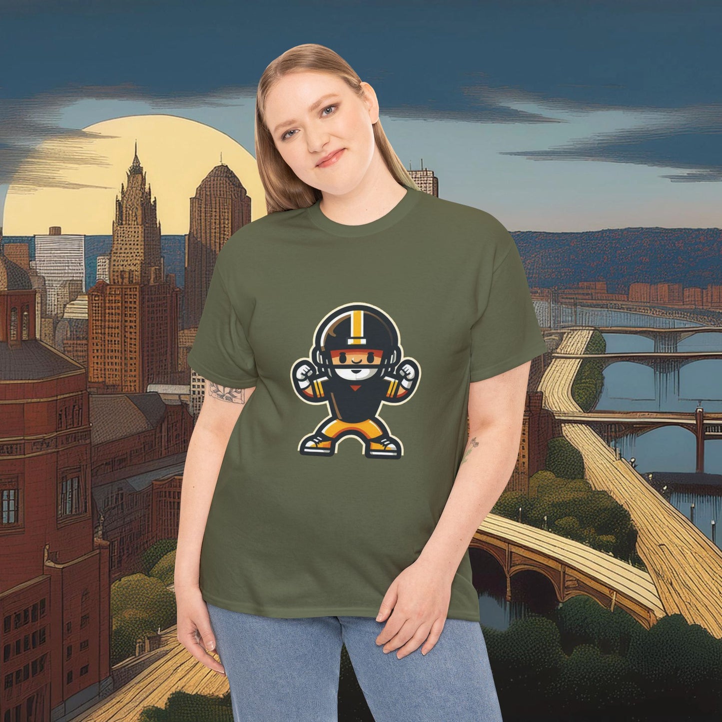Mini Pittsburgh Football Player Tee