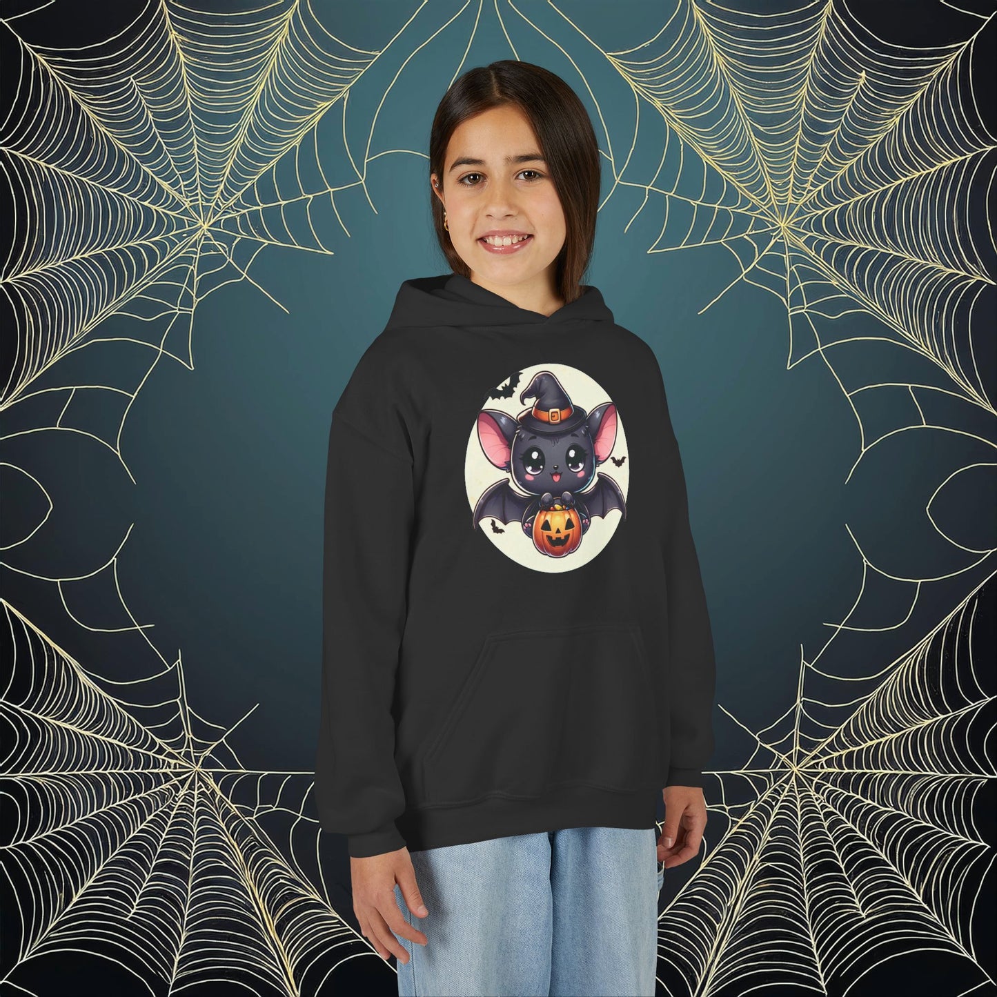 Trick or Treat Bat Youth Hoodie