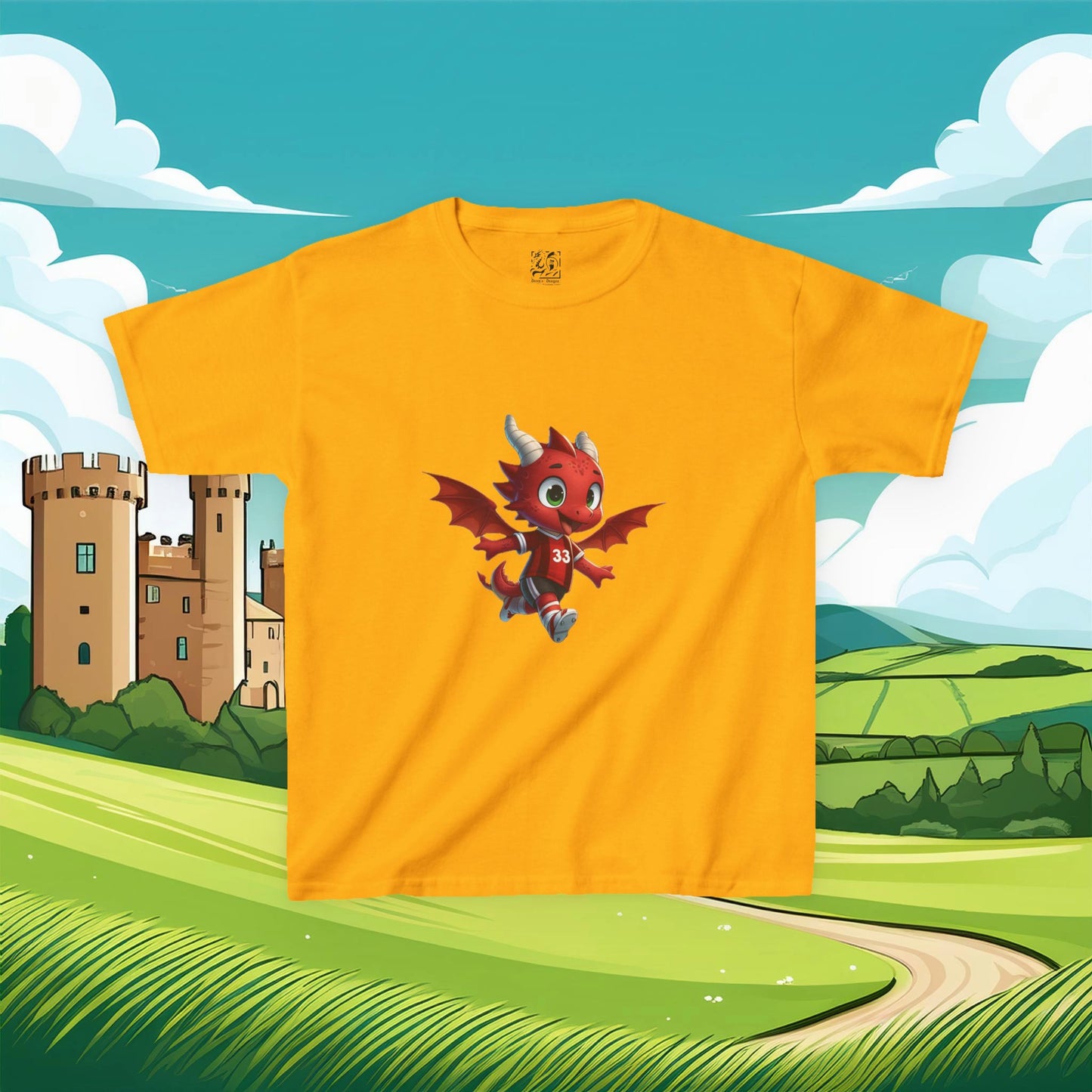 Wrexham Mini Red Dragon Kids Tee