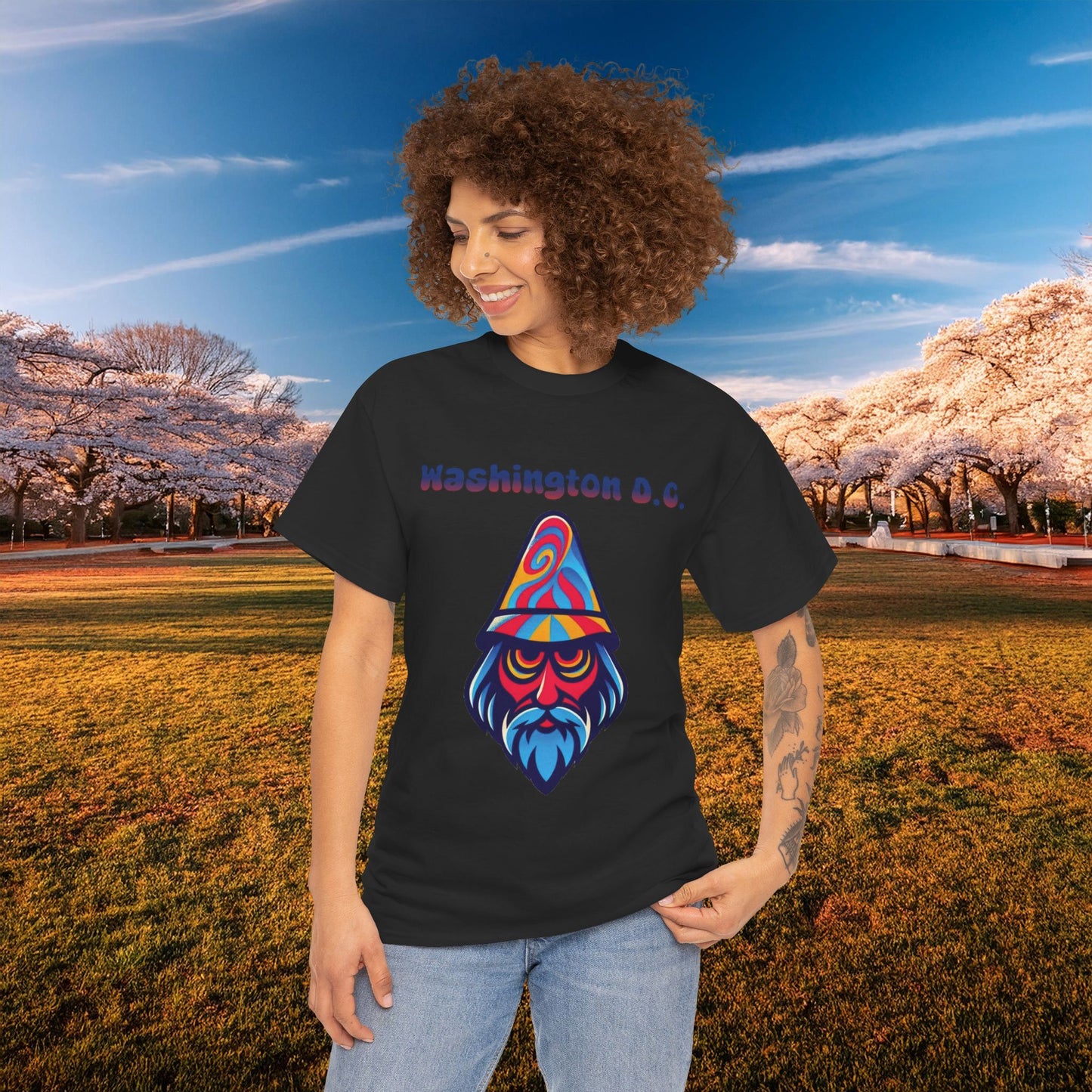 Washington D.C. Psychedelic Wizard Tee