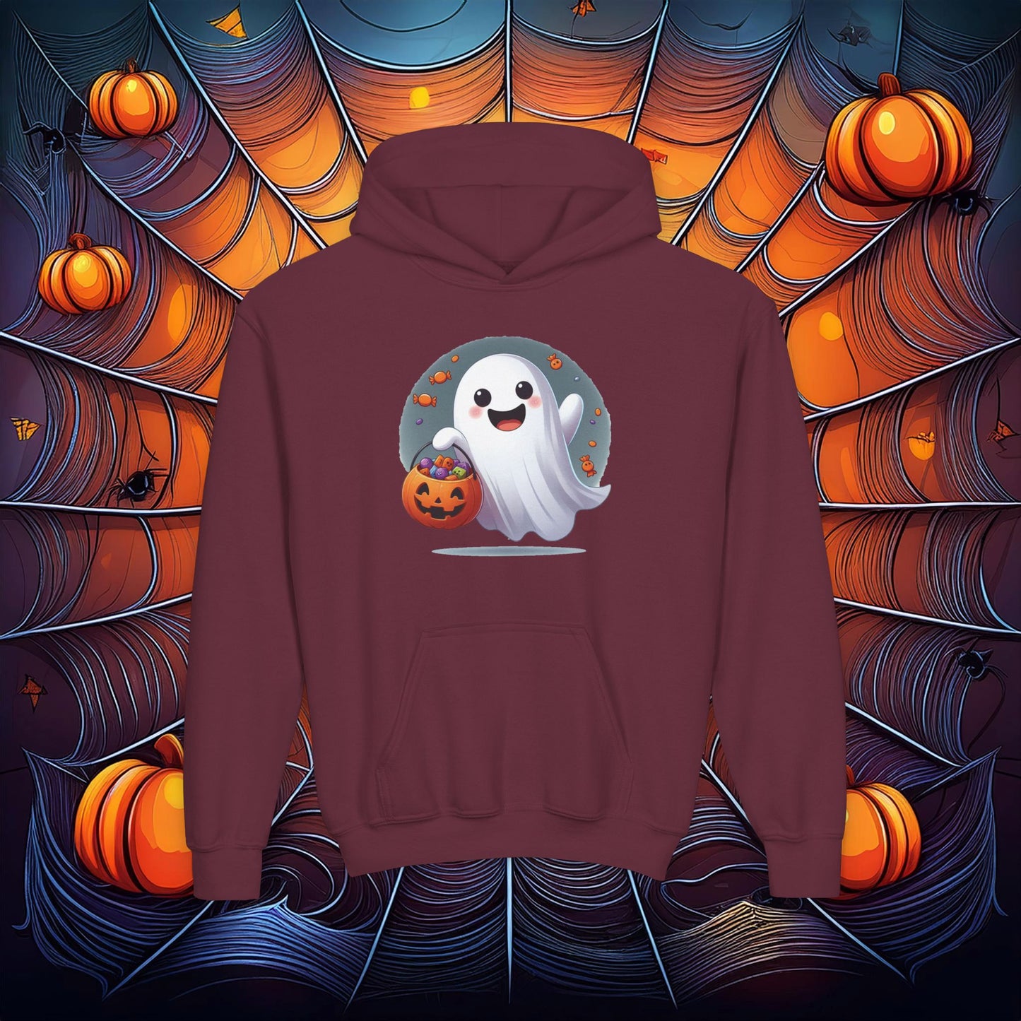 Trick or Treat Ghost Youth Hoodie