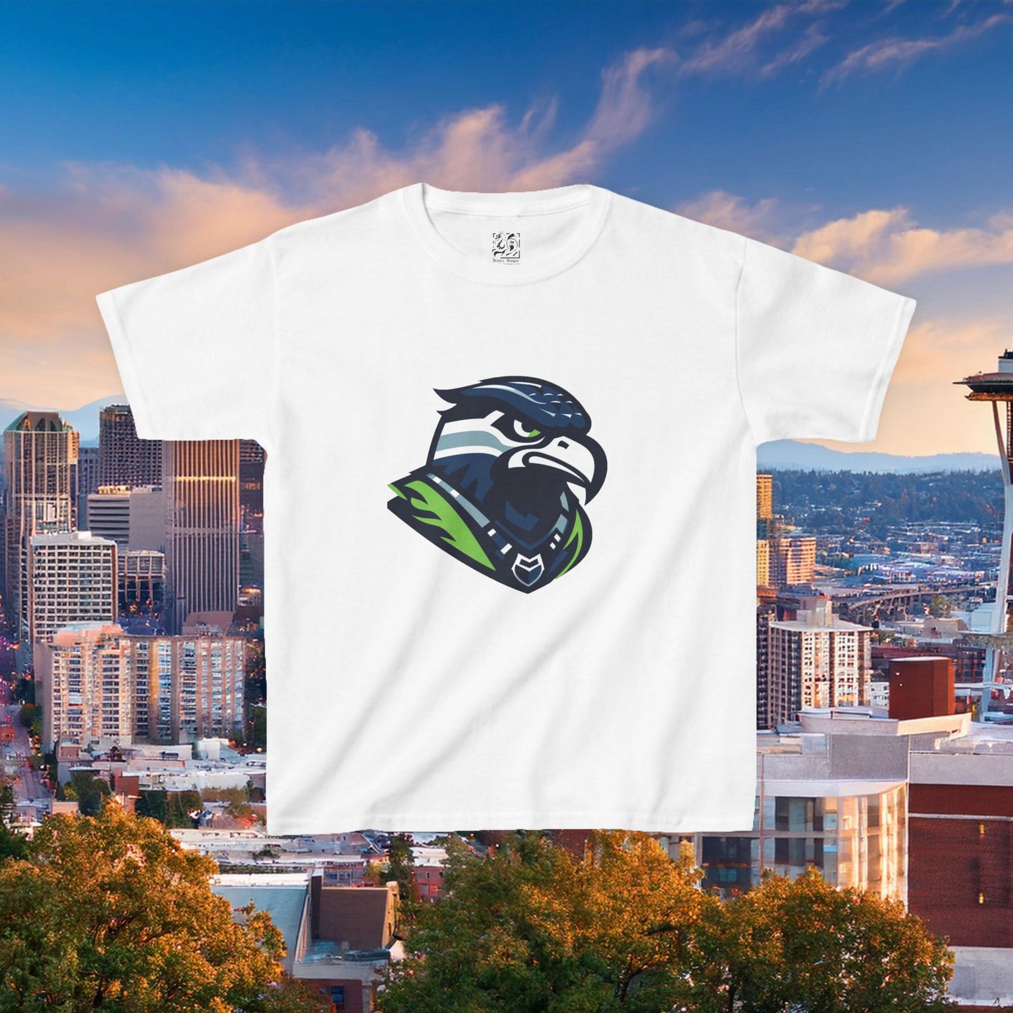 Seattle Football Crest Kids Tee