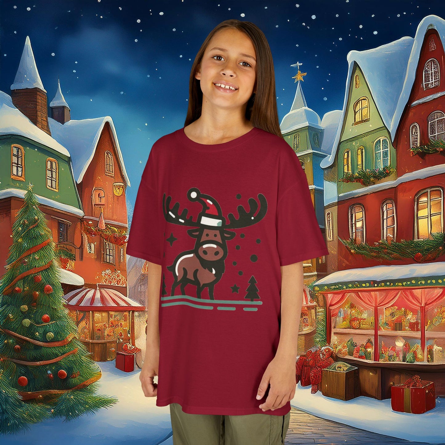 Christmas Moose Kids Tee