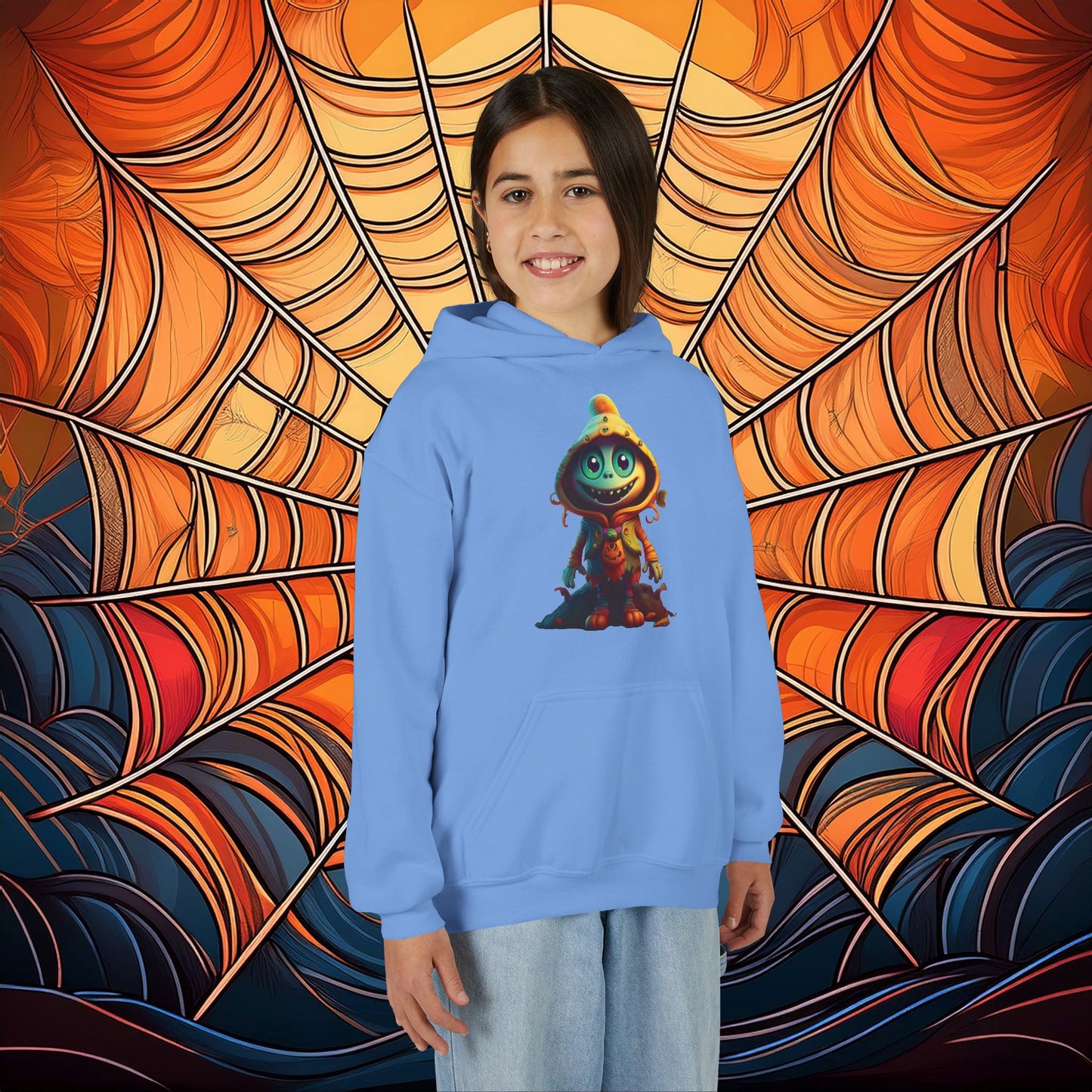 Trick or Treat Monster Youth Hoodie