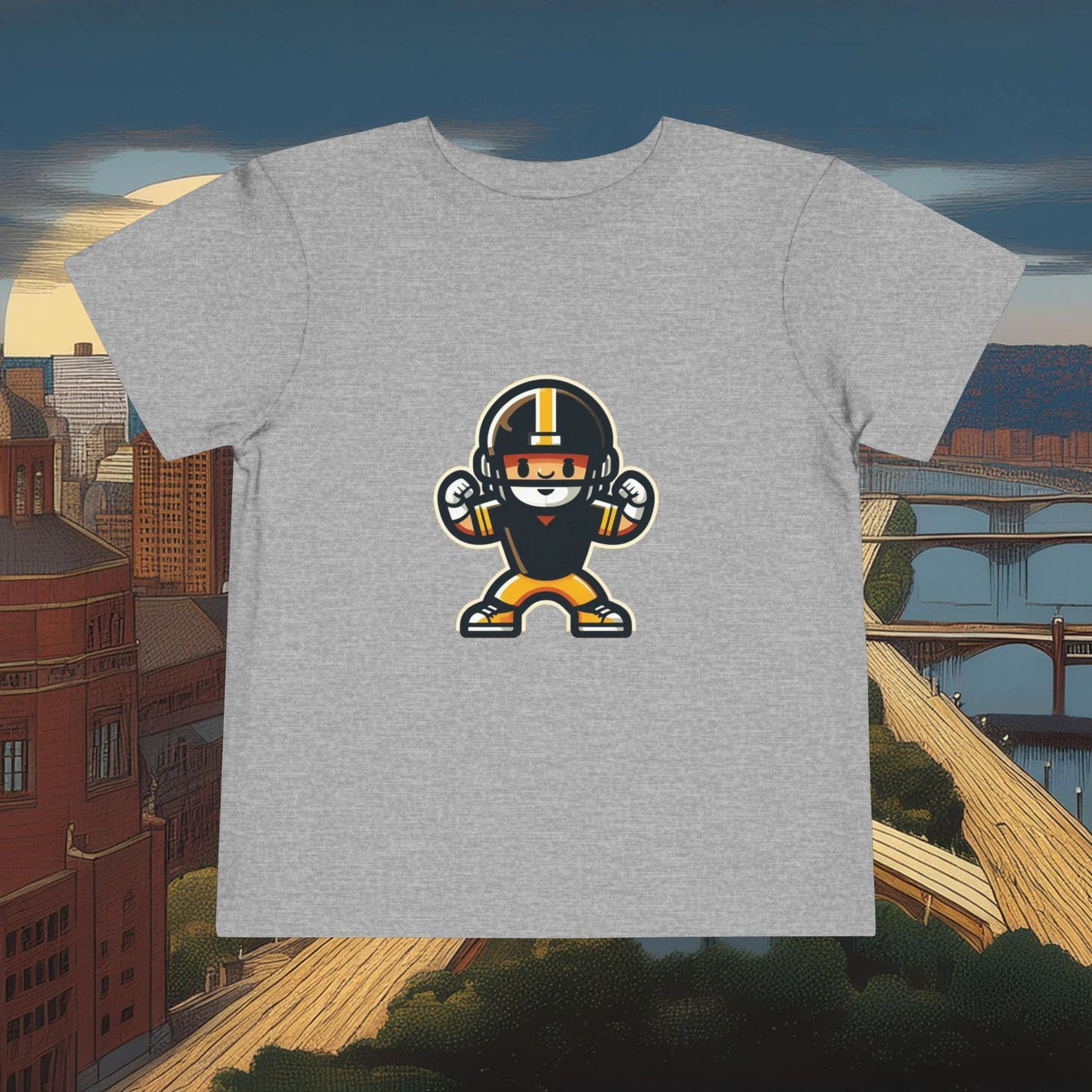 Mini Pittsburgh Football Player Toddler Tee