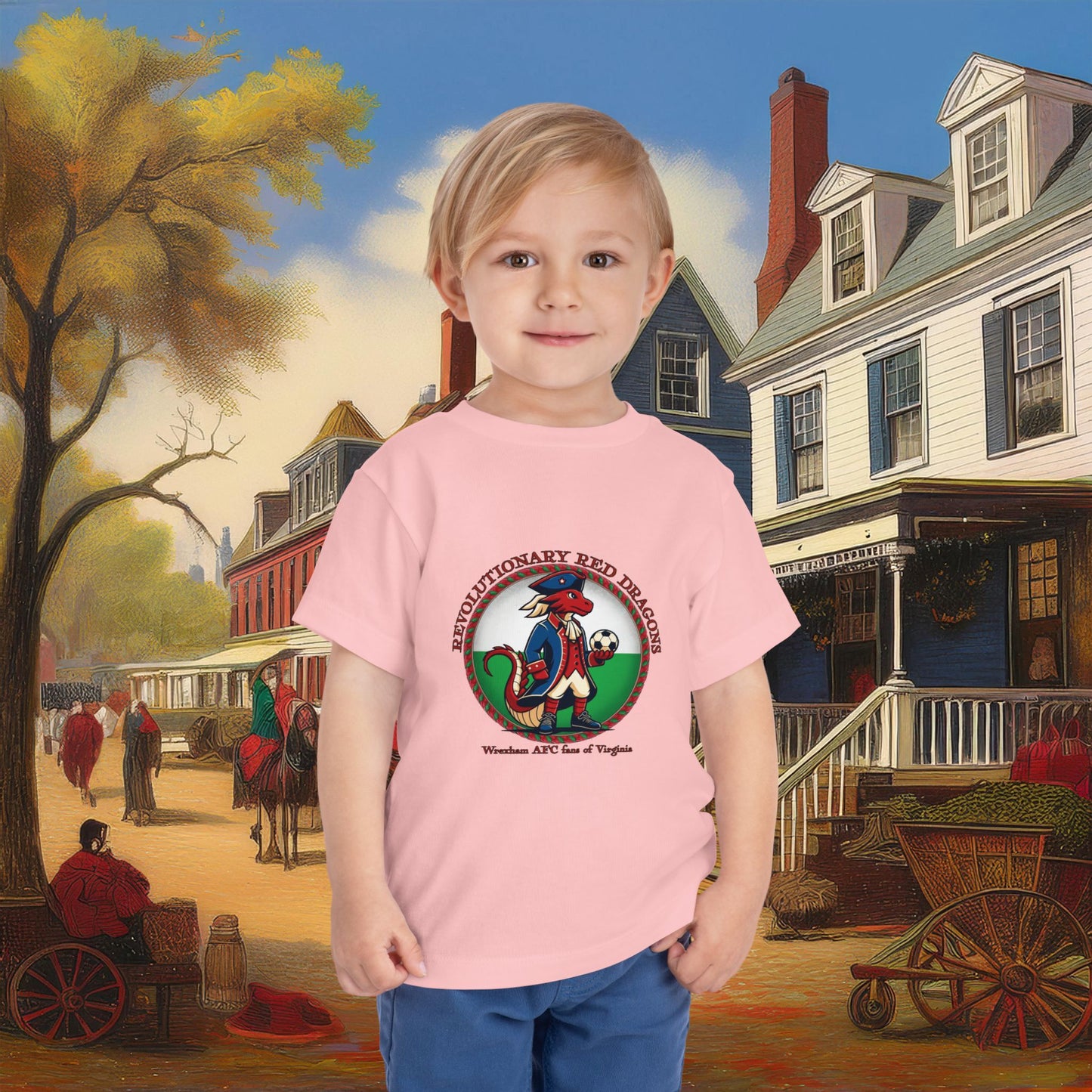 Little Revolutionary Red Dragons Toddler Tee