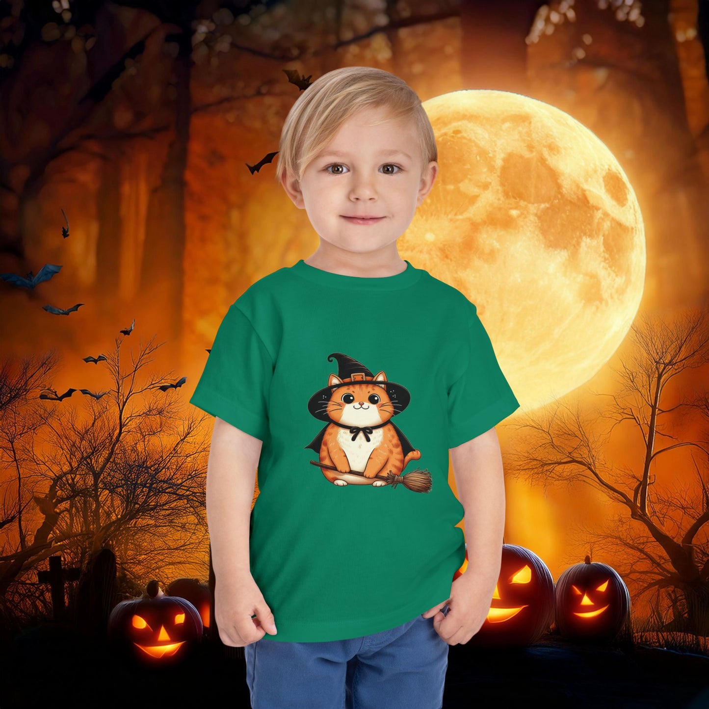 Trick or Treat Cat Toddler Tee