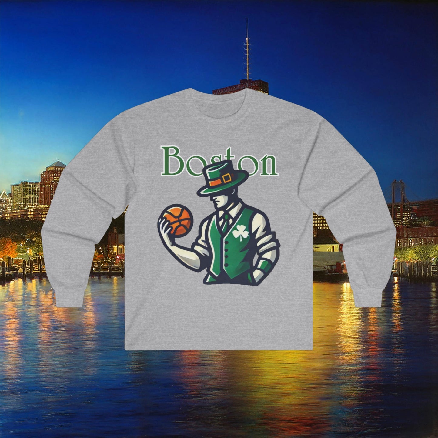 Boston Basketball Long Sleeve Tee