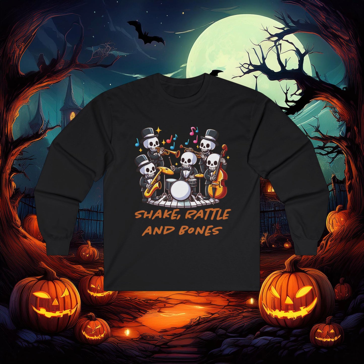 Shake, Rattle and Bones Long Sleeve Tee