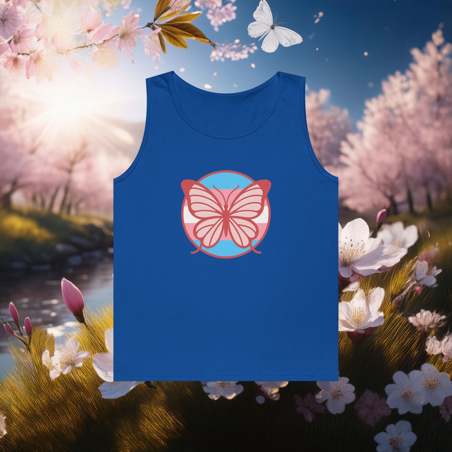 The T Elders Butterfly Unisex Heavy Cotton Tank Top