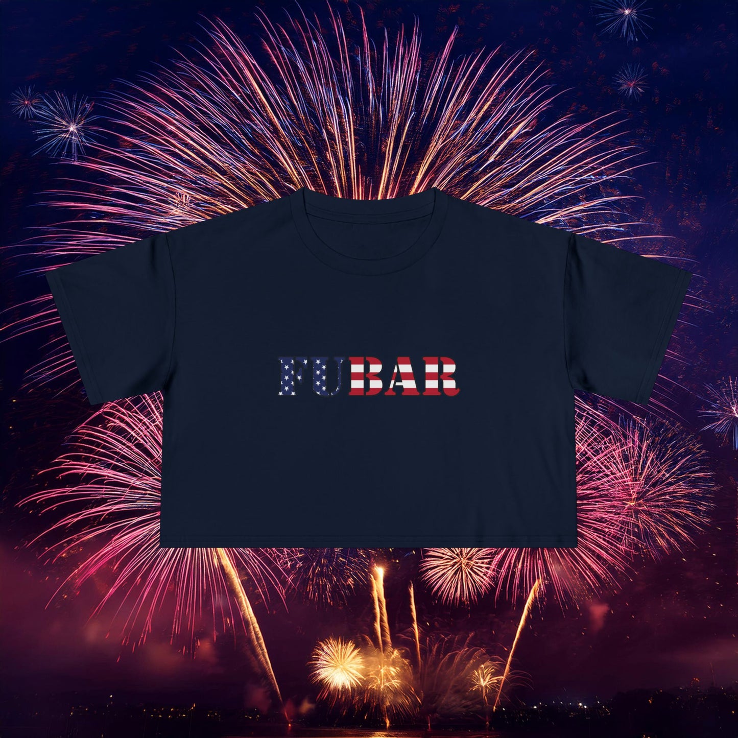 USA FUBAR Women's Crop Tee