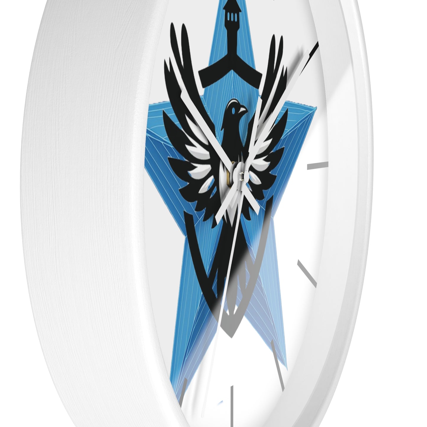 Blue Star Mags Wall Clock