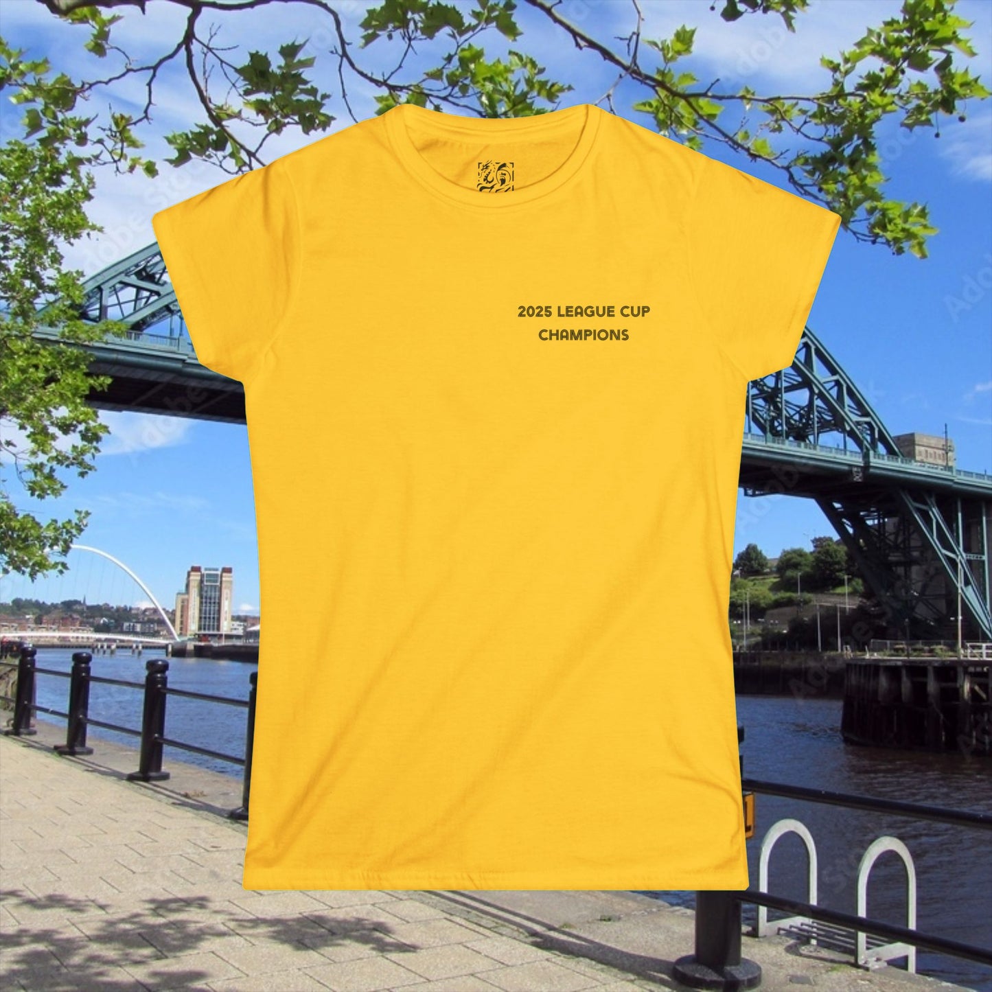 Newcastle Cup Champions Crest Women's Softstyle Tee
