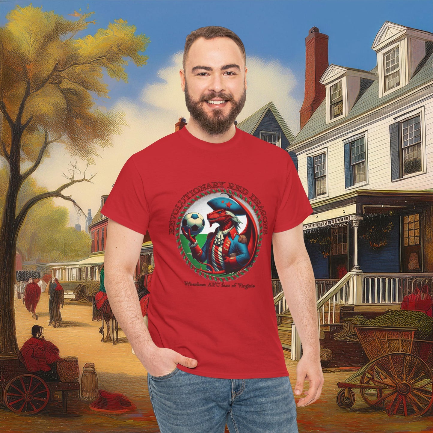 Revolutionary Red Dragons Crest Tee