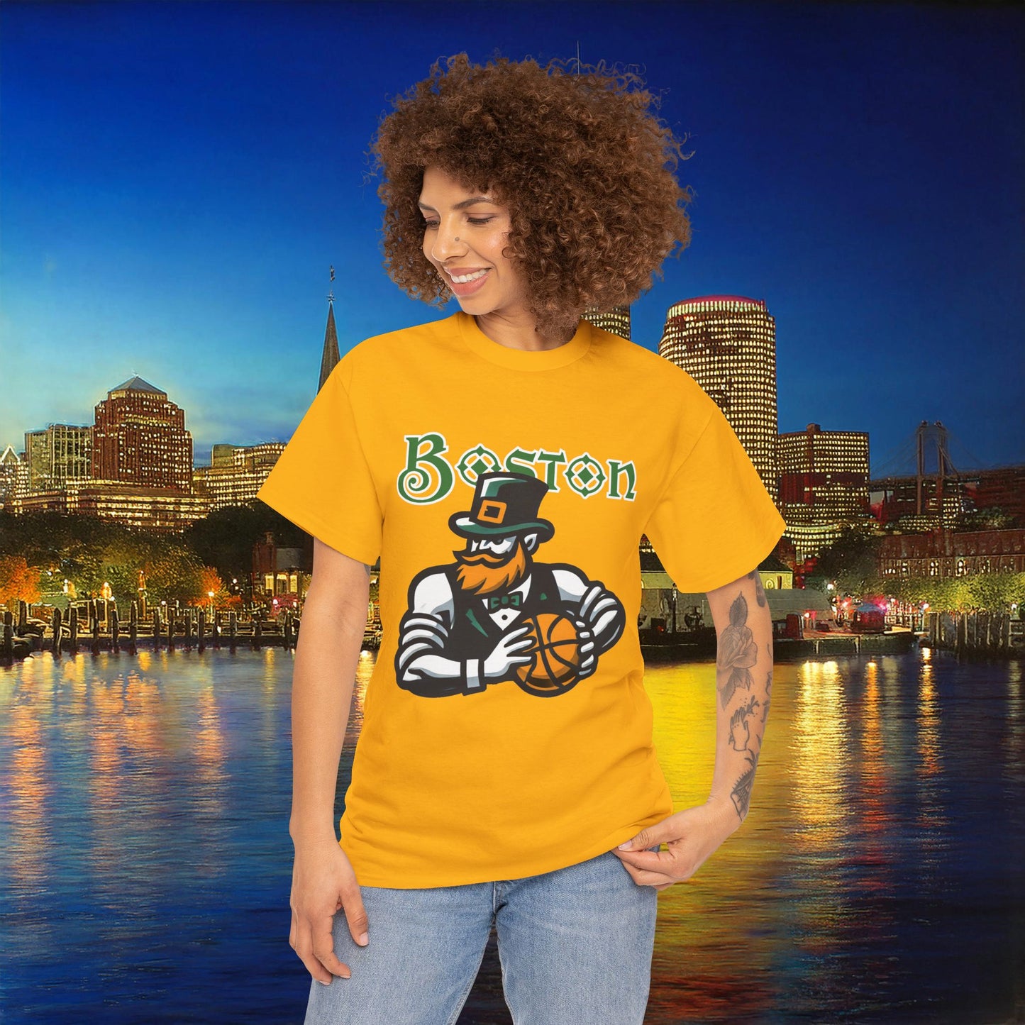 Boston Basketball Design Tee