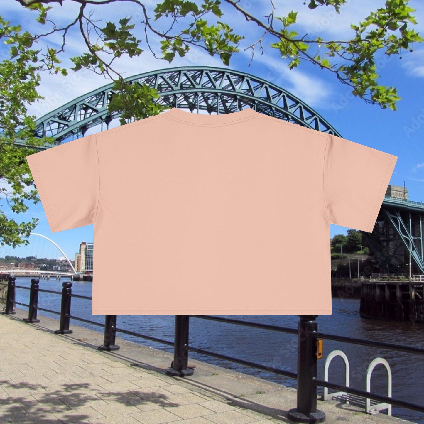 Newcastle United B&W Crest Women's Crop Tee