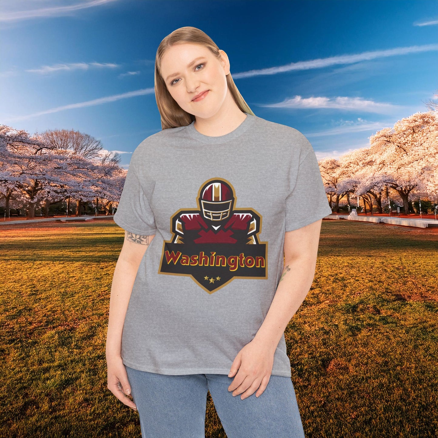 Washington Football Player Logo Tee