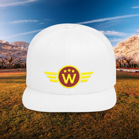 Washington DC Football Logo Flat Bill Snapback