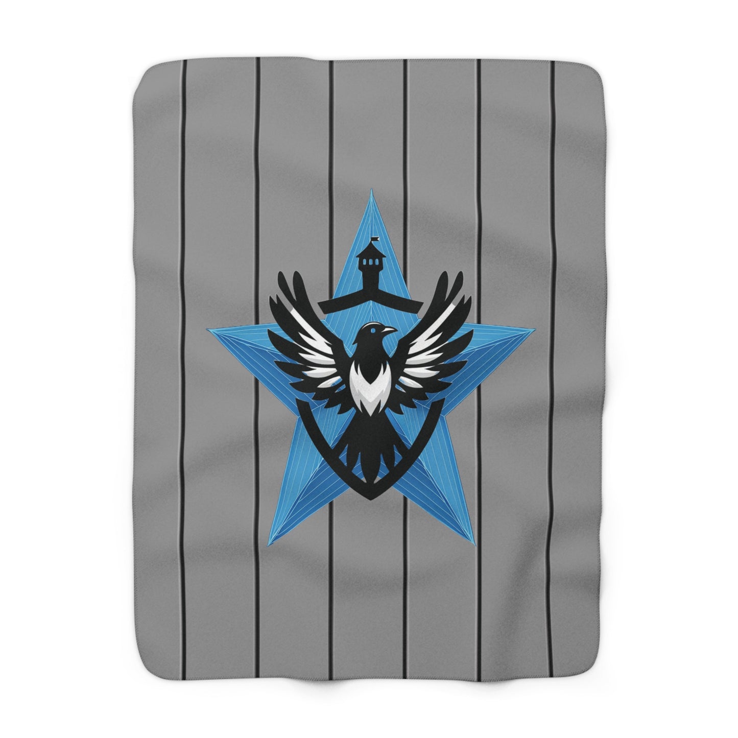 Newcastle United Blue Star Mags Sherpa Fleece Blanket