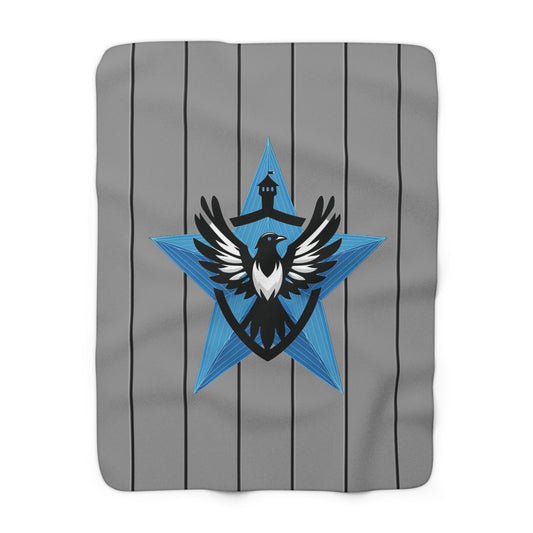 Newcastle United Blue Star Mags Sherpa Fleece Blanket