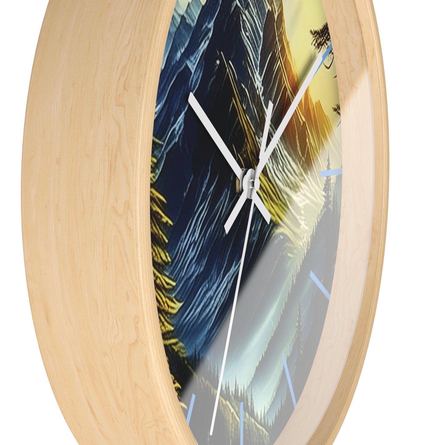 Mystic Mountains Wall Clock