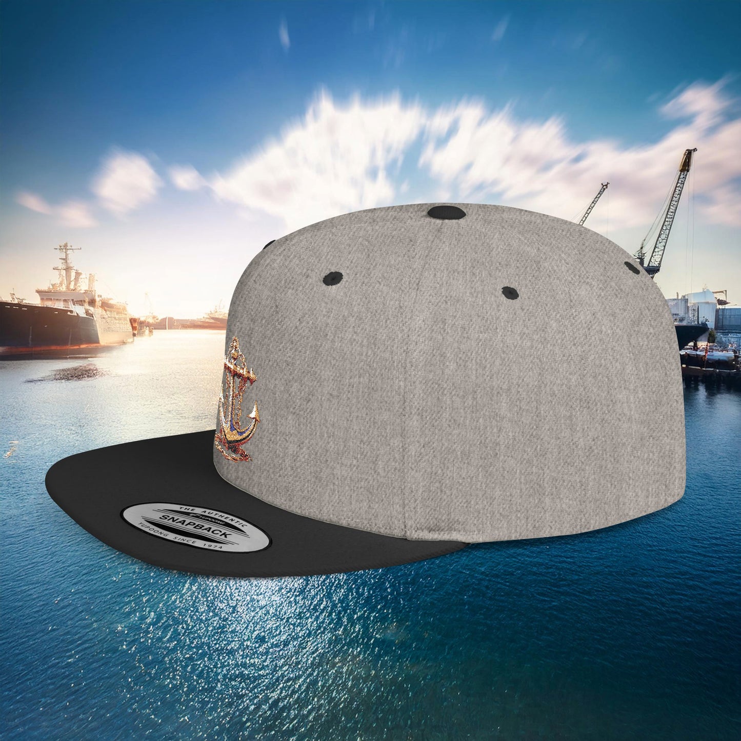 Anchor Flat Bill Snapback