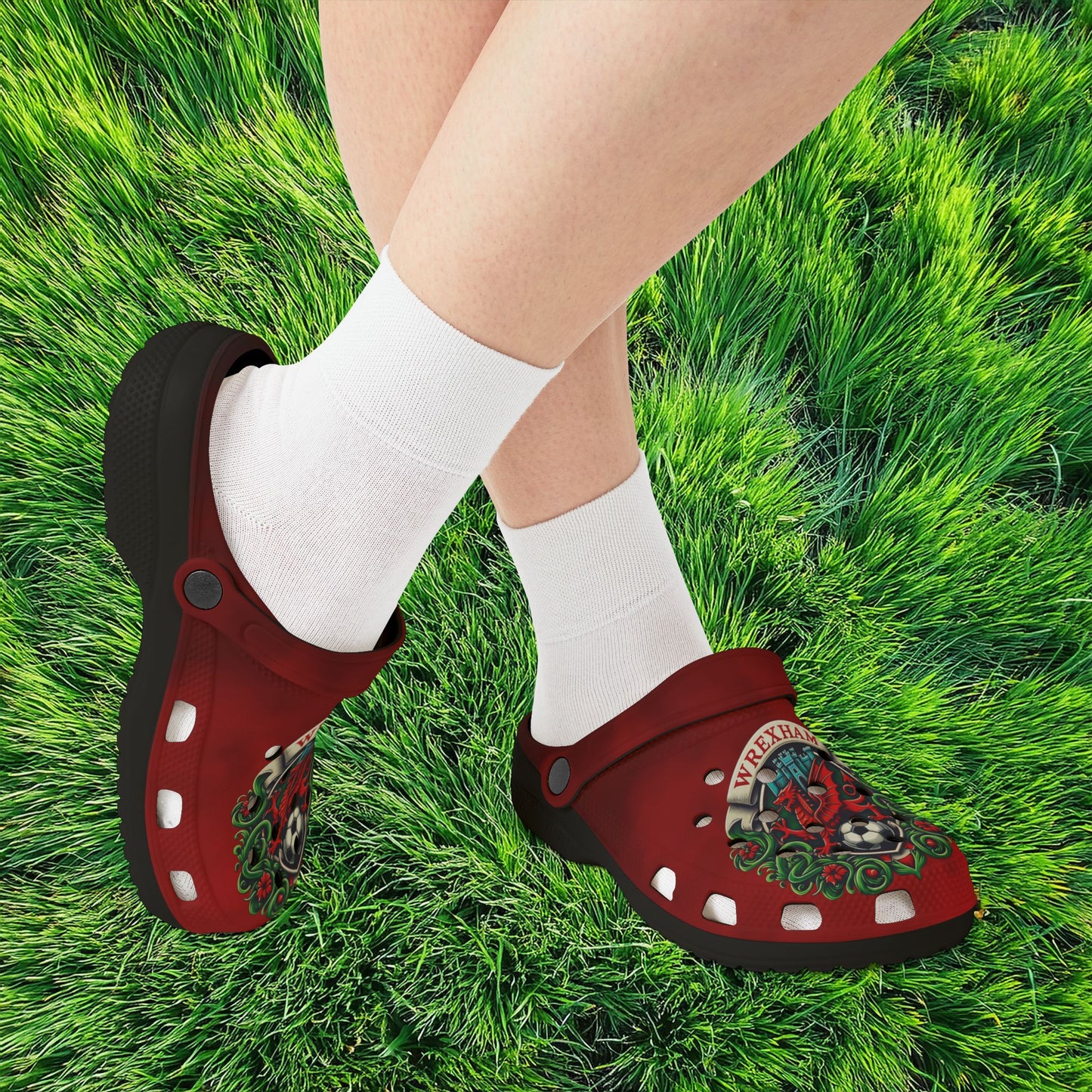 Wrexham Crest Foam Clogs
