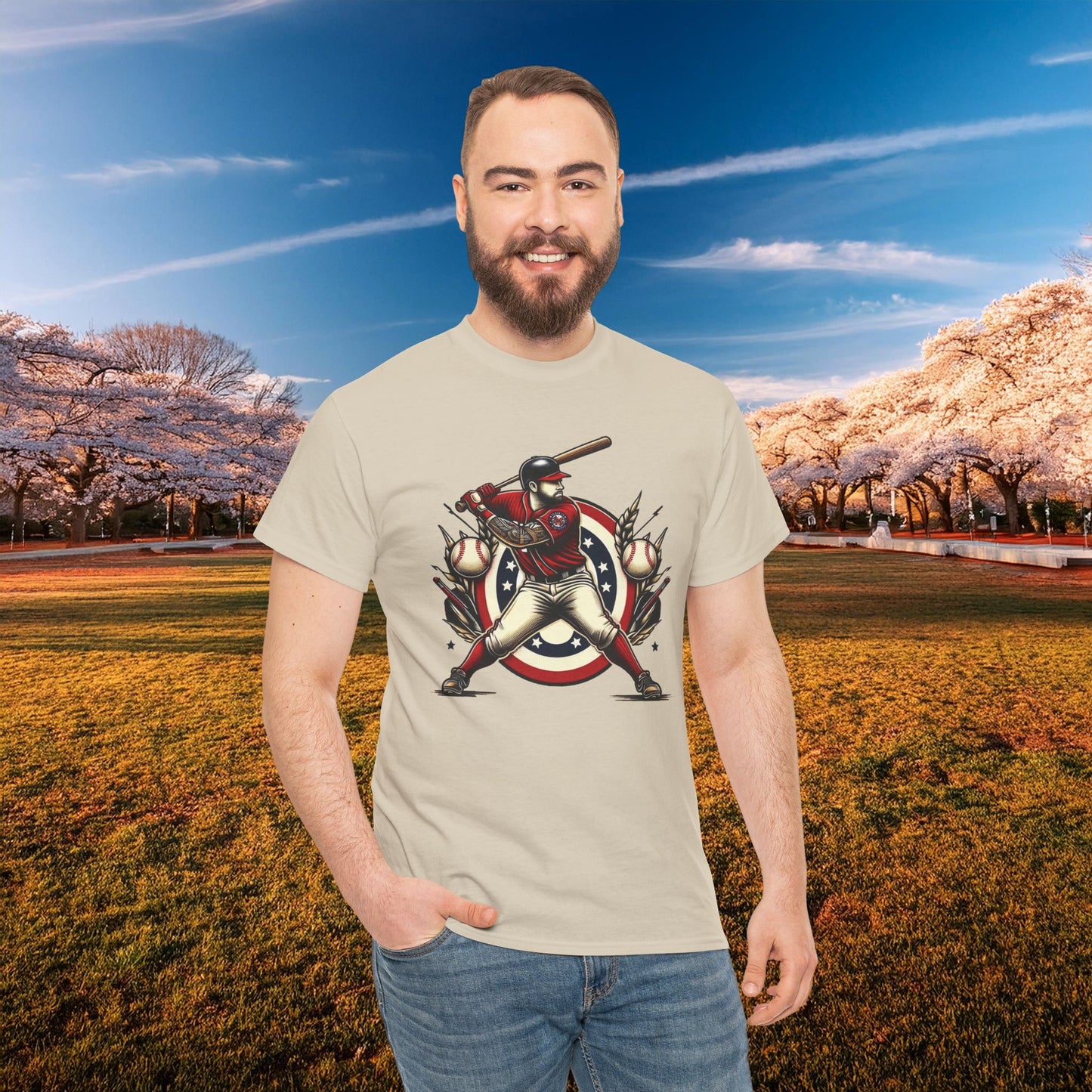 Washington Baseball At Bat Tee