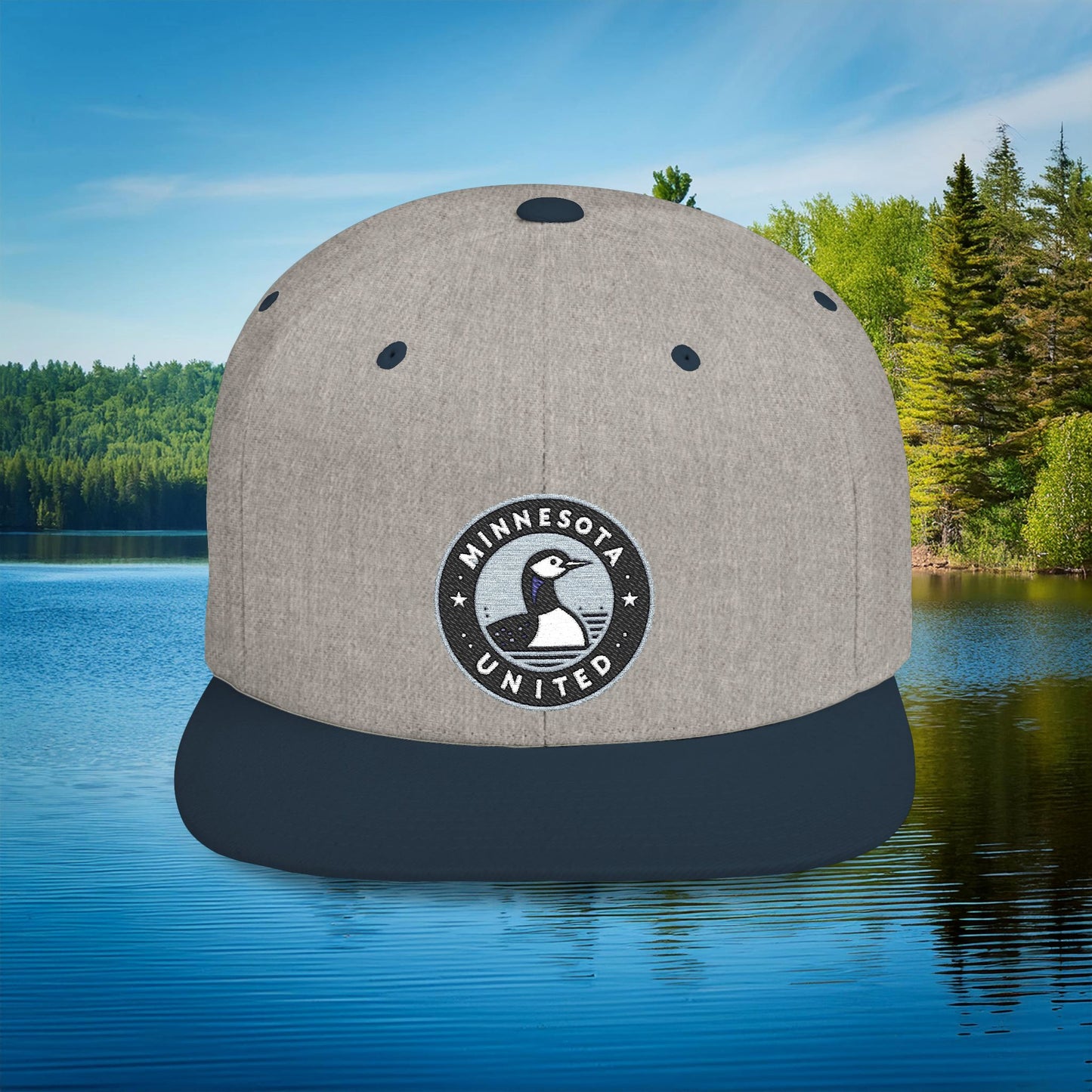Minnesota United Crest Flat Bill Snapback