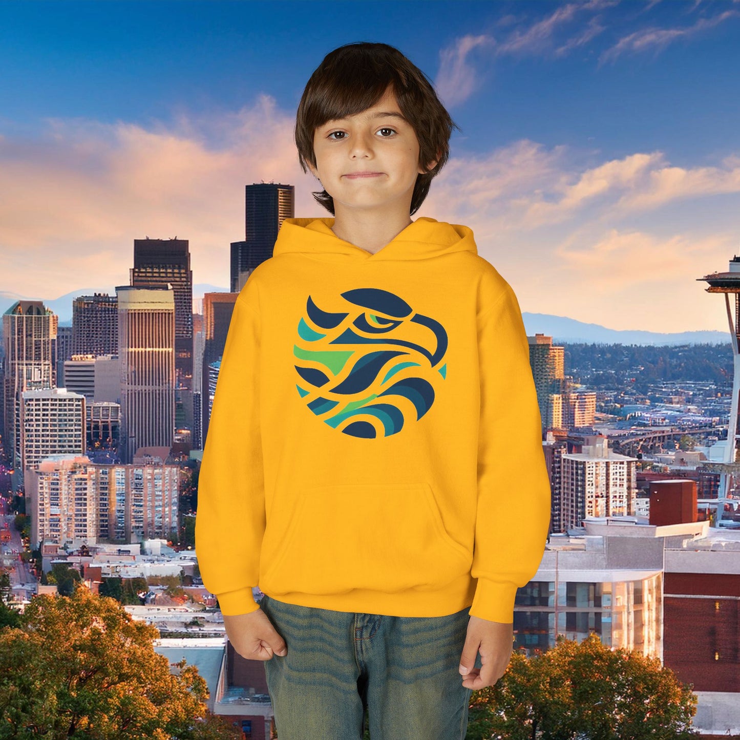 Seattle Football Logo Youth Hoodie